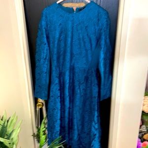 Dark green h&m long sleeved dress